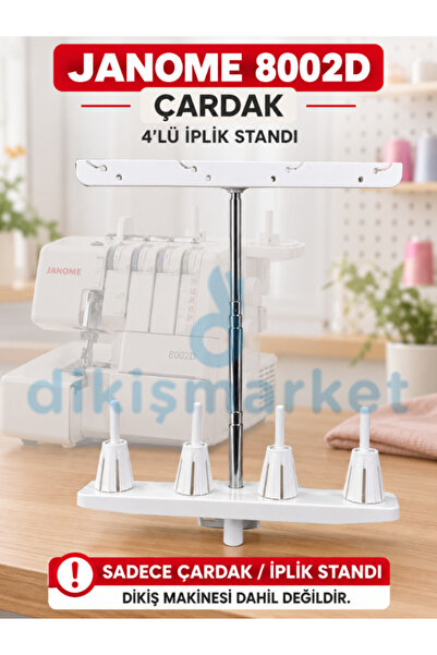 dm dikişmarket Janome 8002d Overlok Makinası Çardağı