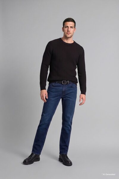 DeFacto Relaxed Fit Crew Neck Basic Knit Sweater G6422Ax26Au