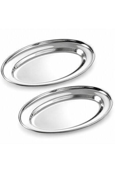 Blackstone Stainless Steel Deep Oval Serving Tray 25cm, Stackable Food Servin...