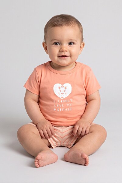 Sophie La Girafe Toddlers Boy 2 Pieces Graphic Print T-Shirt And Shorts Set, ...
