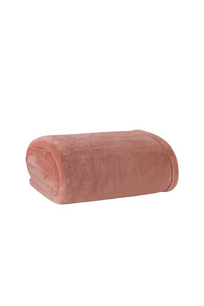 Puffy Gerald Double Wellsoft Blanket - Dried Rose