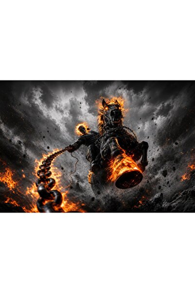 OEM Poster Ghost Rider cu cal fantomă, 61x90 cm, poster5752