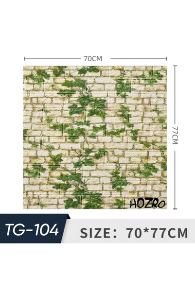 HOZRO Set de 20 de tapete autoadezive 3D, model imitație cărămidă, acoperă o suprafață de 10,78 mp, design modern, foarte ușor de instalat, TG-104