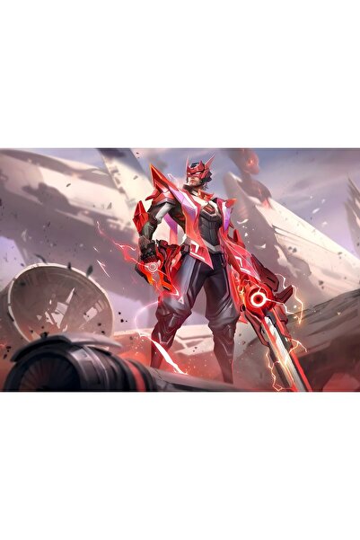 OEM Αφίσα Clint Crimson Blast Skin στο Mobile Legends, 61x90 εκ., poster7000