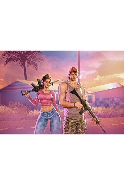 OEM Αφίσα Η Άνοδος του Τζέισον και της Λουσίας GTA 6, 61x90 εκ., poster5770
