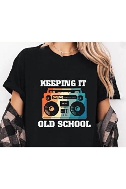 SUNFREE 80's Retro Trend Mix Printed Oversized Basic Unisex Cotton Short Slee...