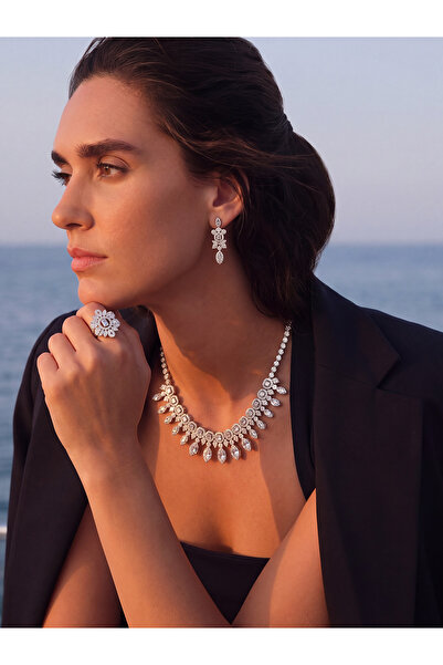 Atelier Duygu Bianca Necklace Bracelet Earrings Ring Set