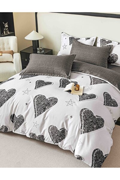 JOJO HOME Lenjerie de Pat 2 Persoane, Tip Finet, 6 Piese, Cearsaf cu Elastic,...