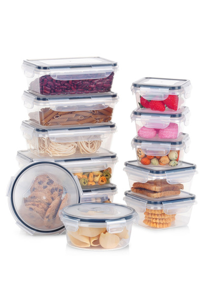Vilde Set 2 Recipiente Alimente, Dimensiuni Variate, Inchidere Etansa Cu Garn...
