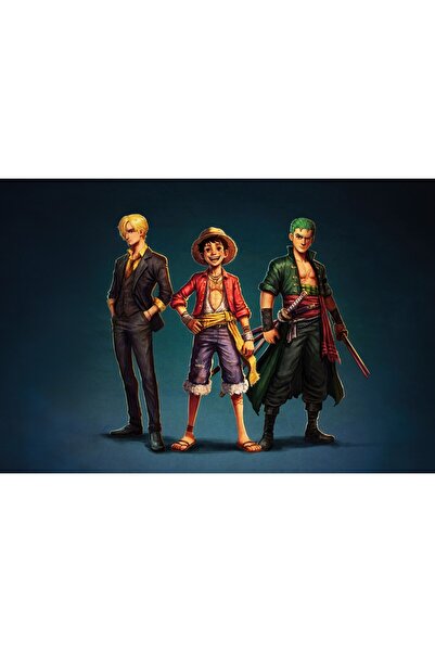 OEM Αφίσα Monkey D Luffy Zoro και Sanji One Piece, 61x90 εκ., poster7259