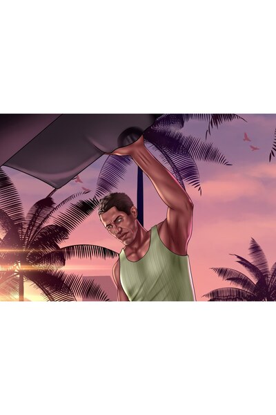 OEM Постер Джейсън, главният герой от GTA VI, 61x90 см, poster8176
