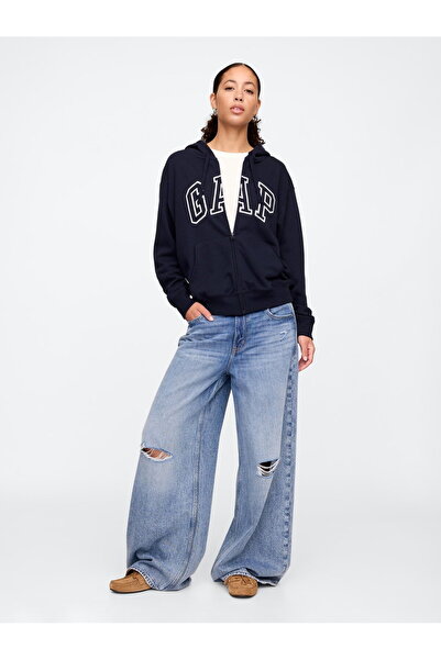 GAP V-Frch ft Heritage Fz New Women's Navy Blue Jacket 727433003