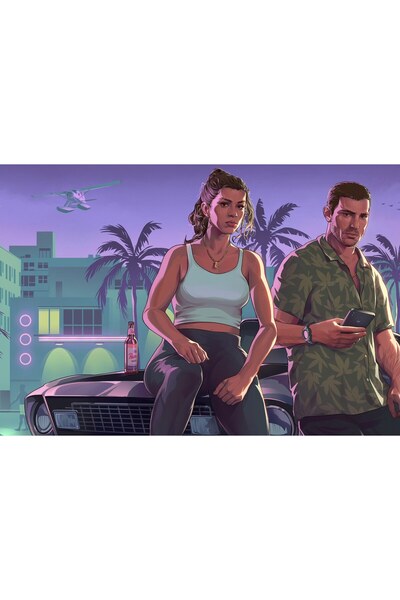 OEM Постер Vice Nights Gta 6, 61x90 см, poster8003