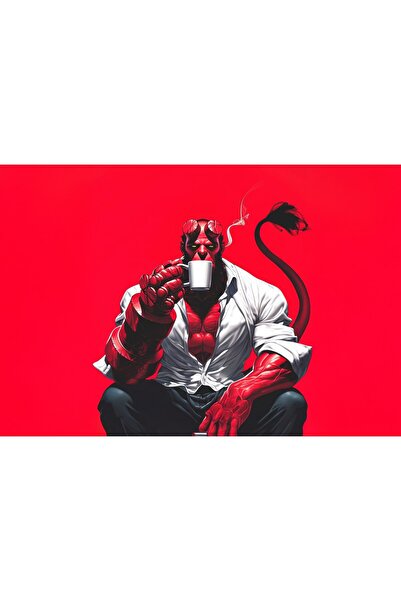 OEM Αφίσα Hellboy Ακόμα και οι ήρωες χρειάζονται μια διάλειμμα για τσάι, 61x9...