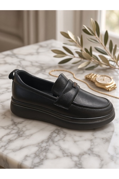 Kemal Aygün -Genuine Leather Women's Loafer – Orthopedic Platform Sole |   In...