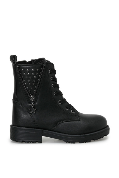 Polaris Barnes.F Black Girls' Biker Boots