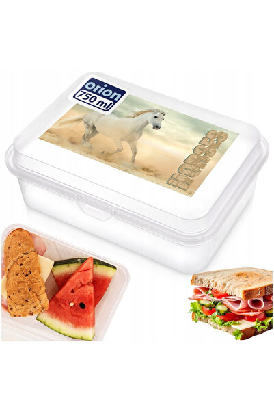 Orion Recipient Mic Dejun Cal, 750 ml, 18x13x7 cm, Clips Fixare, Transparent