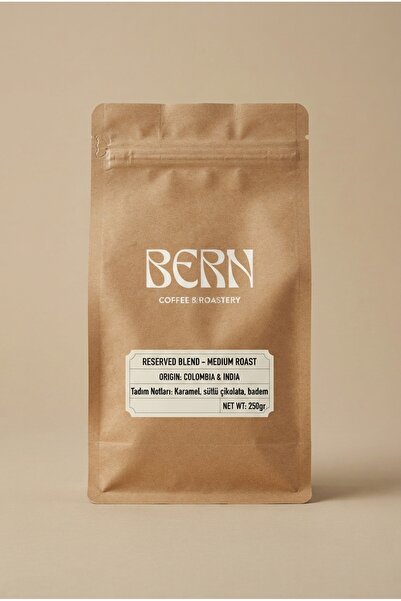 Bern Coffee Reserved Blend Günlük Kavrum Kahve Çekirdeği 250gr