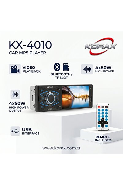 KX-4010 Ekranlı Oto Mp5 Çalar · Bluetooth · Görüntü & Müzik Multimedya Sistemi