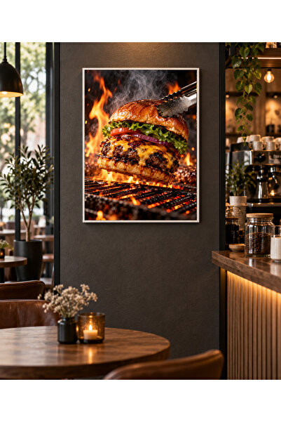 Miutic Print Studio Tablou decorativ „Direct de pe grill”, Tablou premium cu ...