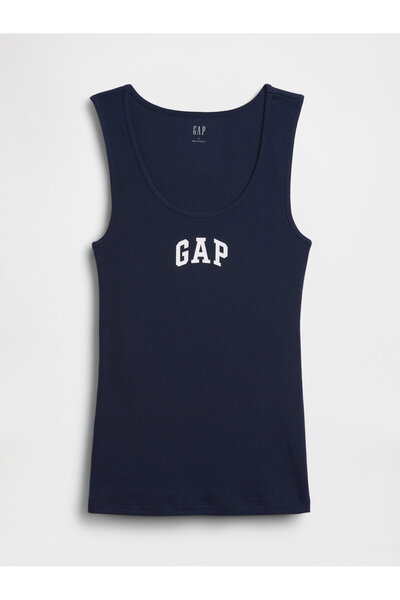 GAP V-Sl Bf Tank Women's Navy Blue T-Shirt 585421000