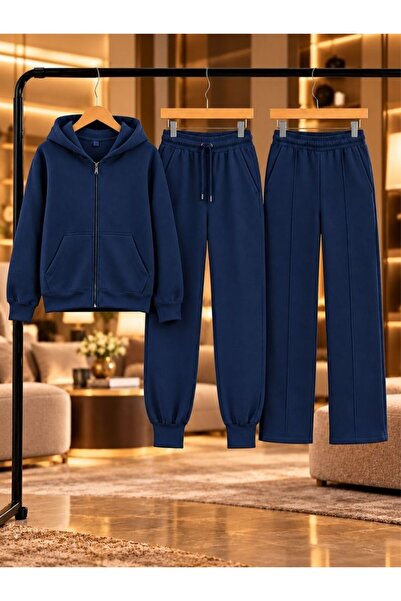 armicem Armikids Unisex Set of 3 |   Zippered Hooded Jacket Set + Pipe-Cuff B...