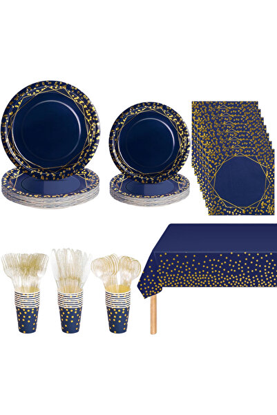 OtherMax Set Veselă de Unică Folosință din Hârtie pentru 20 de Persoane Set A...