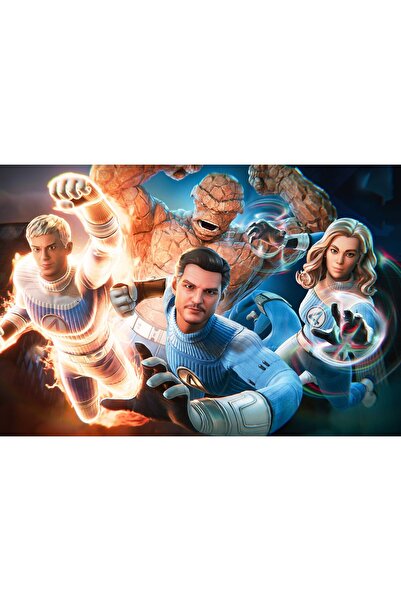 OEM Poster The Fantastic Four First Steps X Fortnite 2025, 61x90 cm, poster7300
