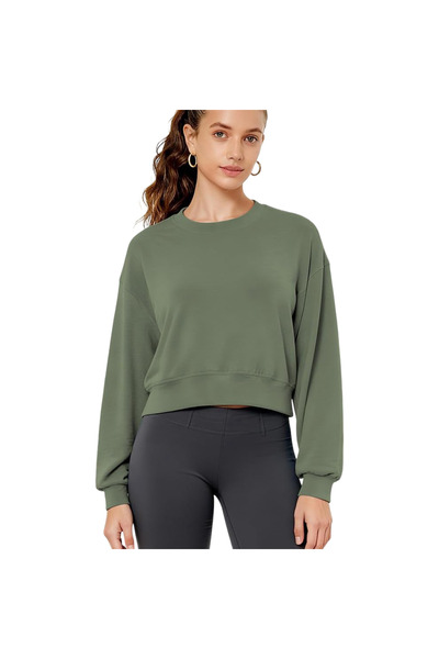 OtherMax Top Damă Bluză cu Mânecă Lungă Lejeră Oversize Casual Confortabilă V...