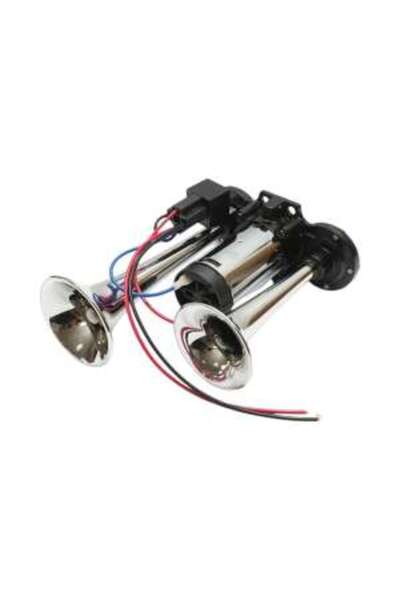OEM Claxon bicolor cu 2 trompete, Super Puternic, 178dB, Alimentare 12V cu co...