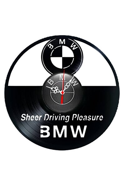 BMW Ceas de perete decorativ realizat dintr-o disc de vinil, model Sheer Driv...