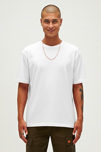 Bad Bear Routine white basic men's t-shirt