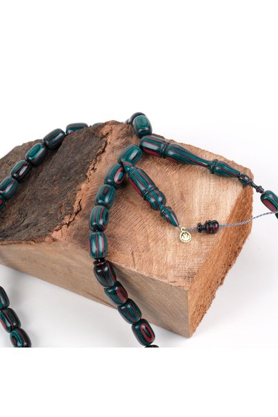 LapisDo Camphor Tree Capsule Cut 10X14Mm Prayer Beads