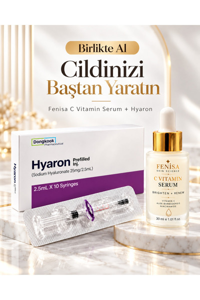 HYARON 2.5 ml Gençlik Serumu Hyalüronik Asit Serum + Fenisa Leke Karşıtı Aydı...