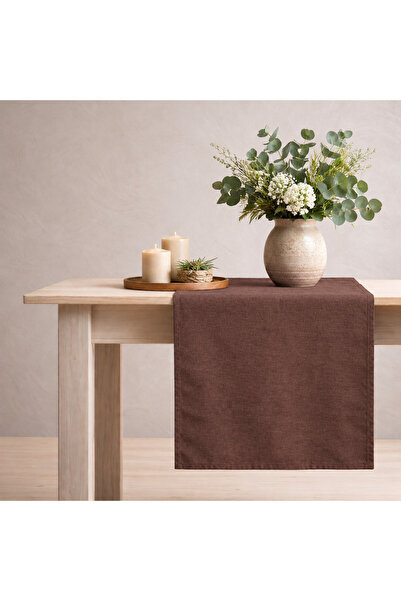 Original Co Organik Ham Keten Masa Runner 40x150 cm - Buldan Dokuma Keten Dek...