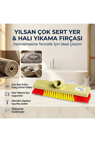 ÇOK SERT YER FIRÇASI (HALI YIKAMA FIRÇASI)