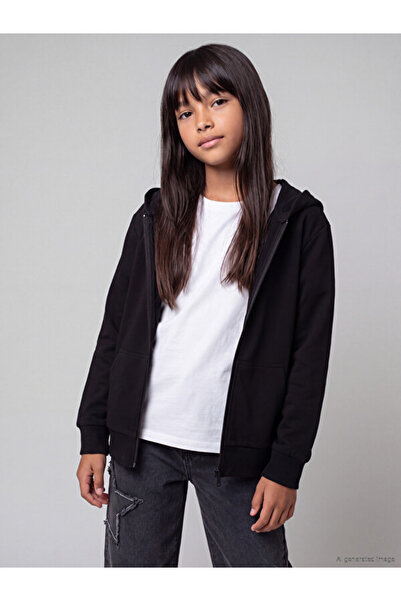 LC Waikiki Timeless Clothing & Timeless Choices Hooded Girls' Zipper Sweatshirt
