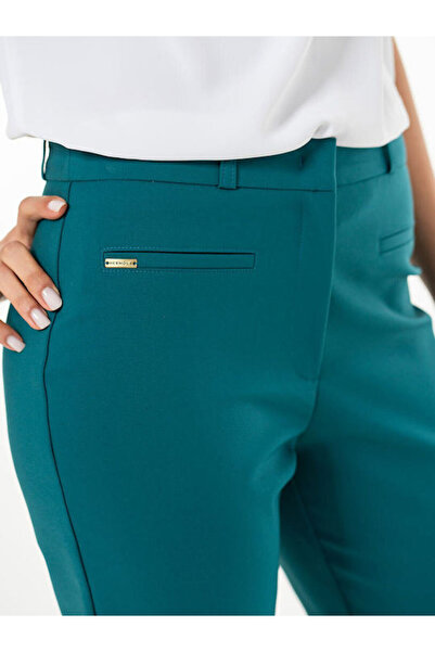 HERMOSA Pantaloni de damă Becky din material textil, conici, turcoaz 3405602983344