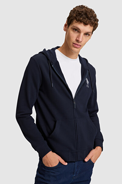 U.S. Polo Assn. Men's Navy Blue Knitted Cardigan 50329420-Vr033