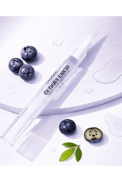 Generic Brand Sadoer Blueberry Cuticles Liquid Nourish Pen Easy-To-Use Liquid Formula for Nail Skin Care