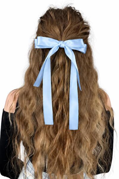 New Obsessions Pastel Colors Double Satin Bow Ribbon Buckle