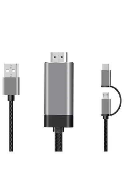 MEKs Hdmi Ve Vga Çıkışlı 3'Ü 1 Arada Usb Görüntü Aktarıcı