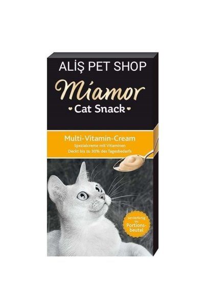 Genel Markalar Kedi Ödülü Multi Vitamin Lezzetli Krema 6X15 Gram Türkiye Menşeli