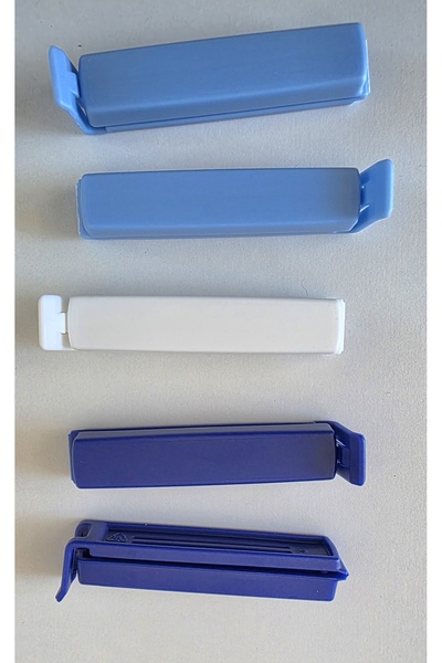 Kitchen Craft Set 5 cleme / clipsuri pentru pungi, plastic -