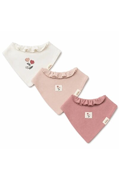 BabyCosy Baby Girl 3-Piece Scarf Apron Ecru Csy3093