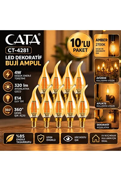 Cata CT-4281-1 RUSTİK LED DEKORATİF BUJİ