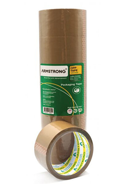 Armstrong أرمسترونج - شطرطون لاصق مقاس 48 ملم * 45 ياردة - لون بني