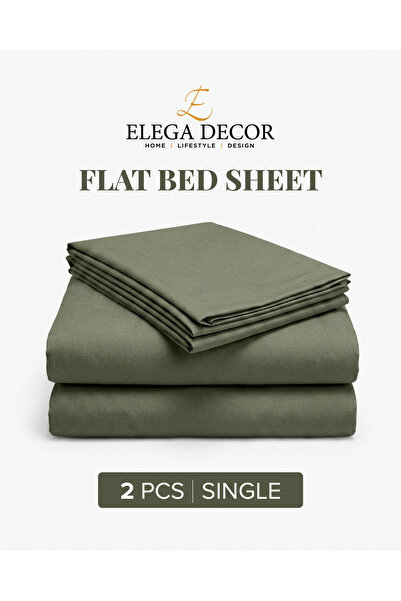 Elega Decor Single Sheet Set (Solid) – Soft & Comfortable Bedding Set for Single Bed | Plain Solid Color Bed Sheet Set for Everyday Use