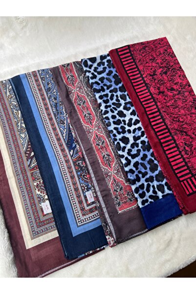 shalby Hijab Patterned Soft Shawl Set of 5 Mixed Patterns