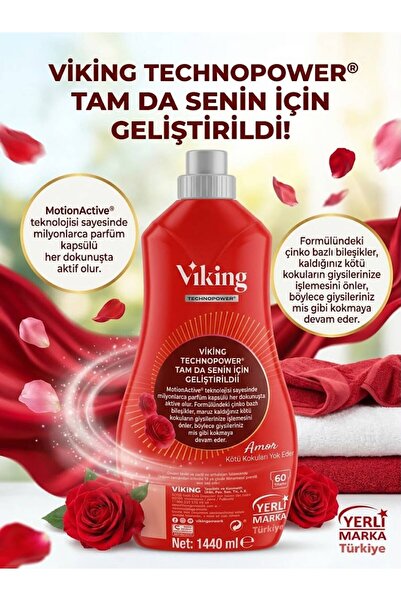 Viking Konsantre Yumuşatıcı Amor 1440 ml